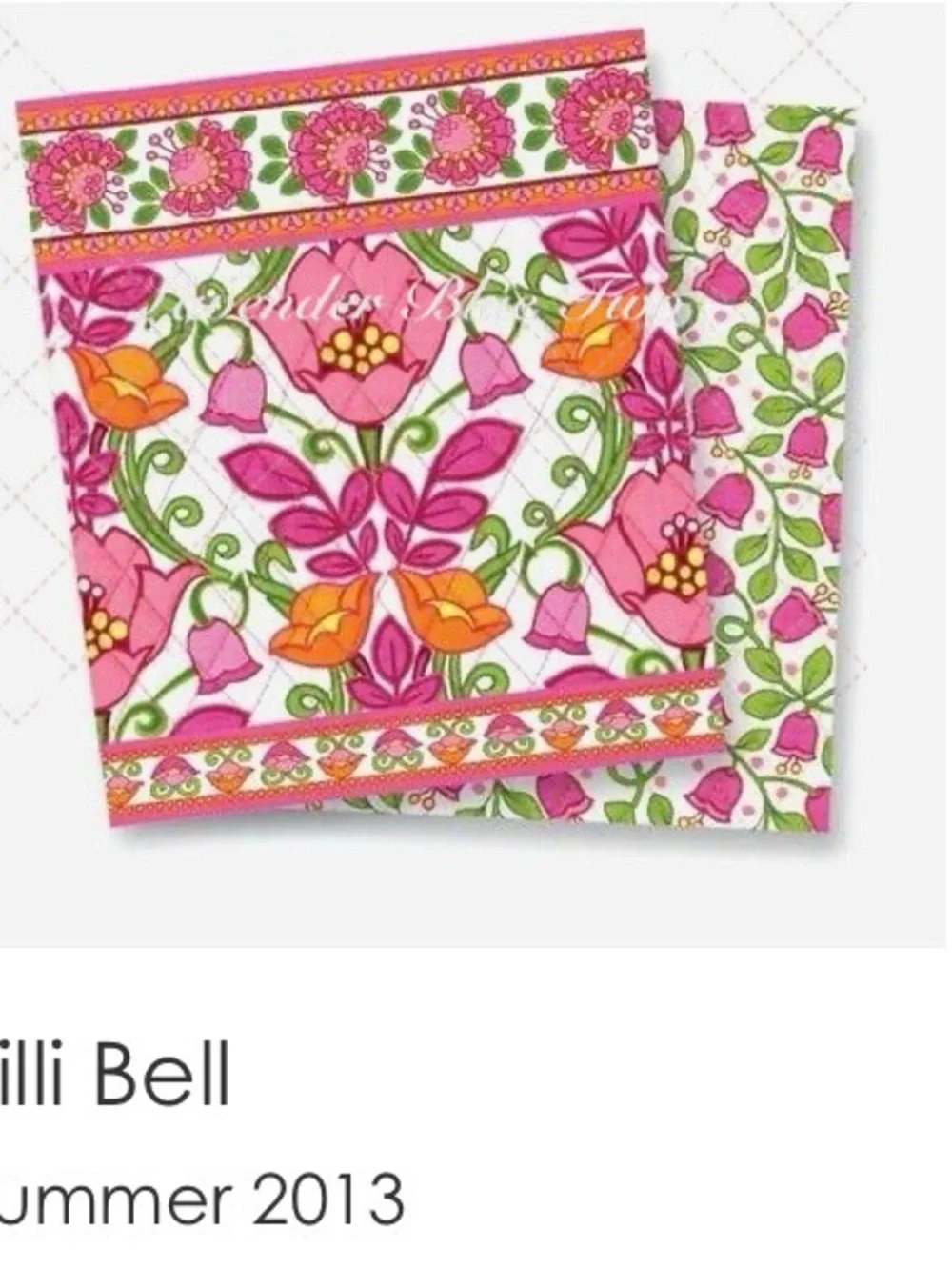 VERA BRADLEY Lillie Bell 2013 Baby Bottle Carrier Pink Orange Floral Insulated